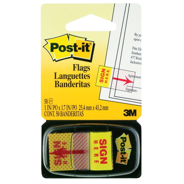 Post-it teippimerkkiallekirjoitus