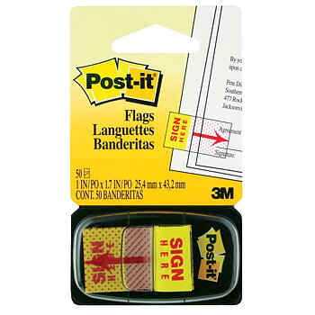 Post-it teippimerkkiallekirjoitus