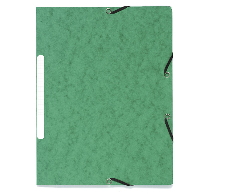 Green A4 corner lock folder