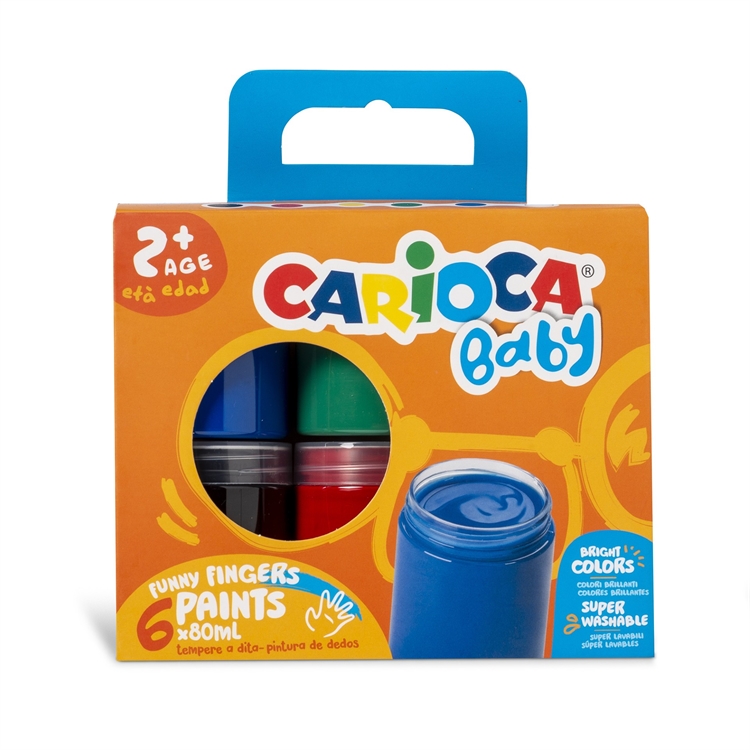 Sormivärilajitelma CARIOCA Baby 6x80ml