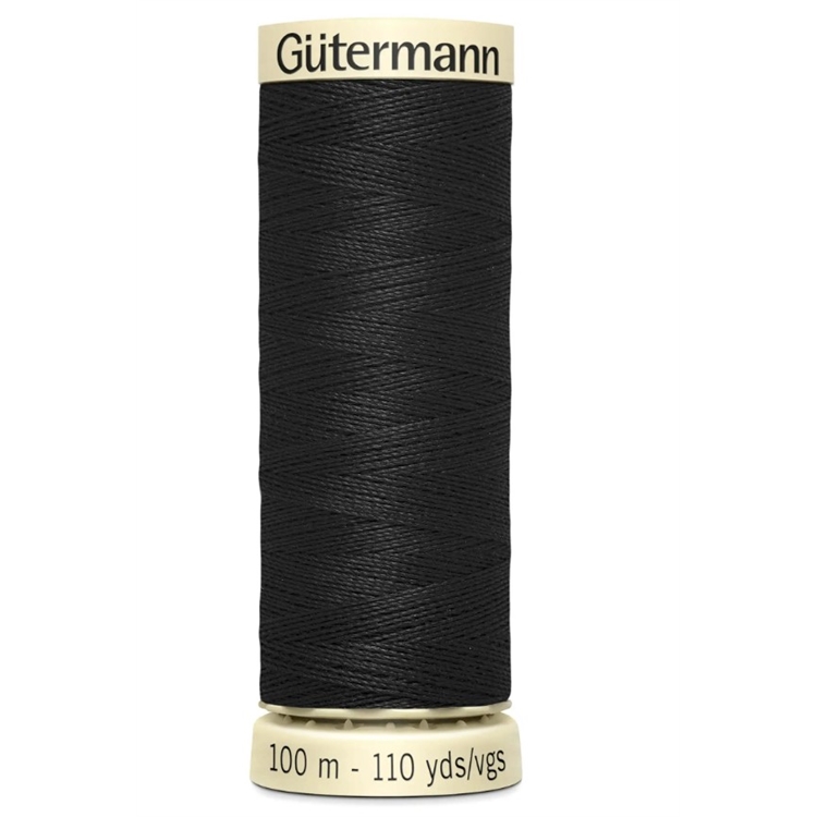 Ompelulanka Gütermann musta 100m