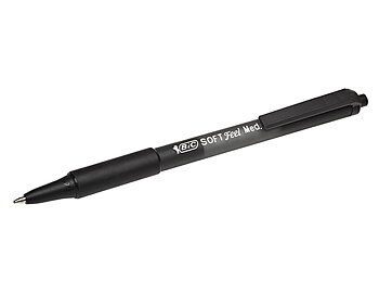 BIC SOFTFEEL CLEAR CLIC GRIP KUULAK MUST