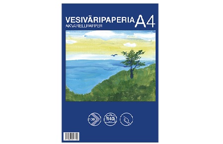 Vesiväripaperit ja -lehtiöt