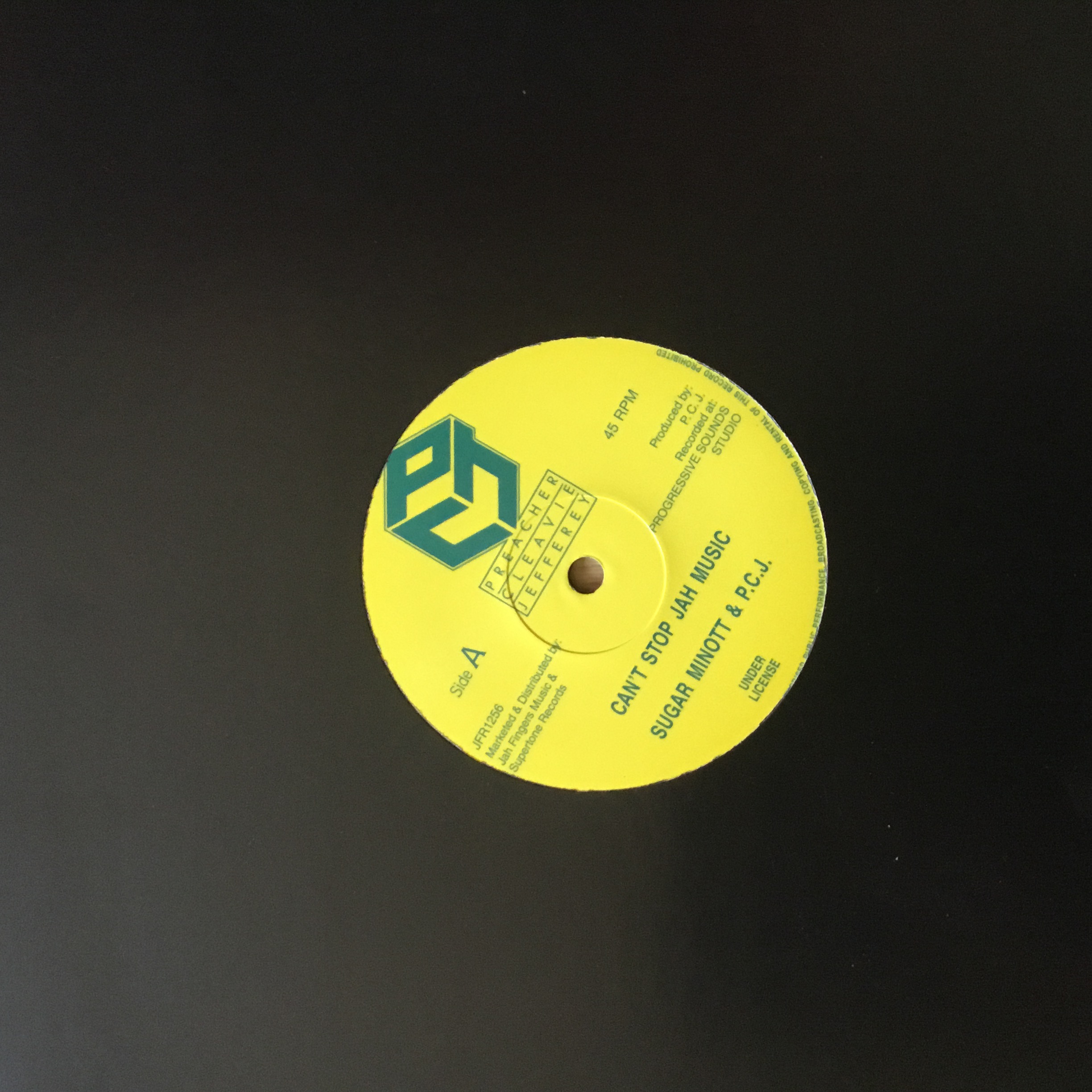 Sugar Minott & P.C.J. ‎– Can't Stop Jah Music