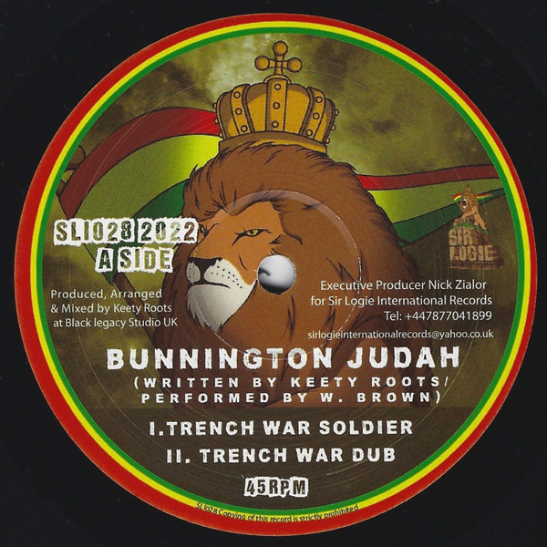 Bunnington Judah - Trench War Soldier