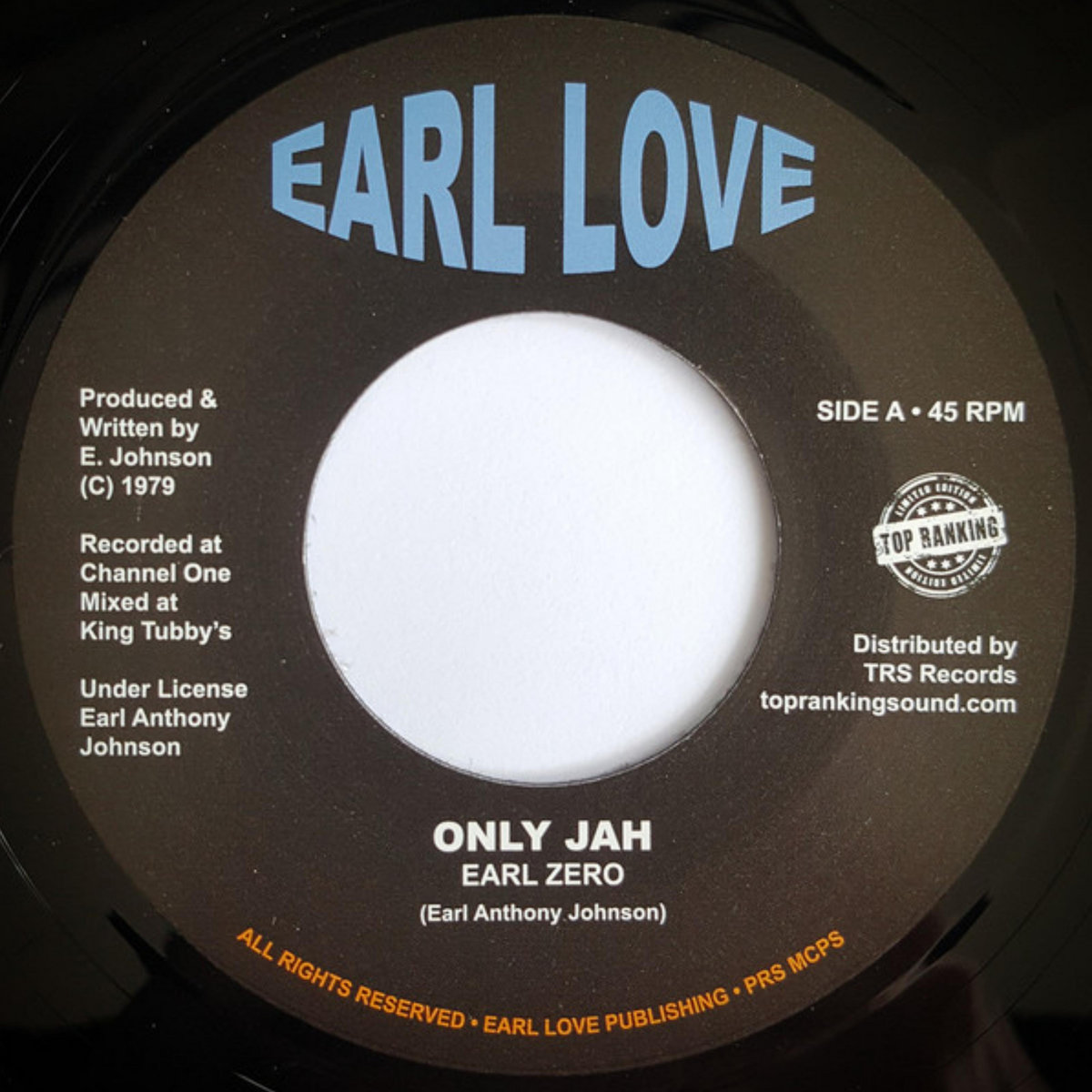 Earl Zero  ‎– Only Jah