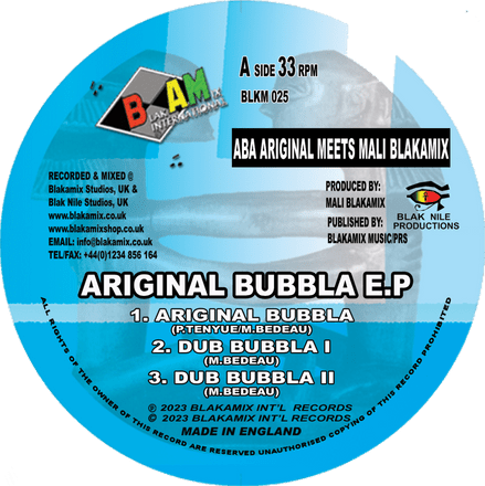Aba Ariginal meets Mali Blakamix - Ariginal Bubbla E.P