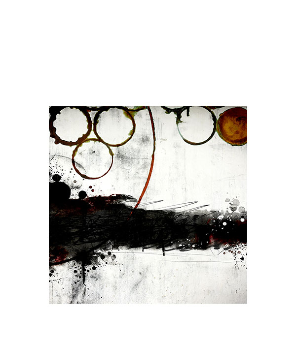 CIRCLES IN THE SKY tavla - 100x100, Aluminium