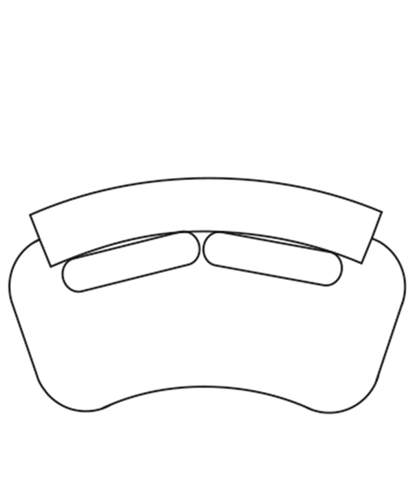 DIXON 2-sits tygsoffa