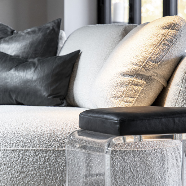 DIXON 2-seater fabric sofa - 2