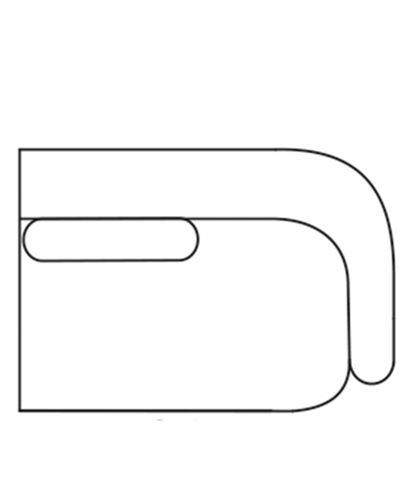 DIXON 1,5-sits sektion höger