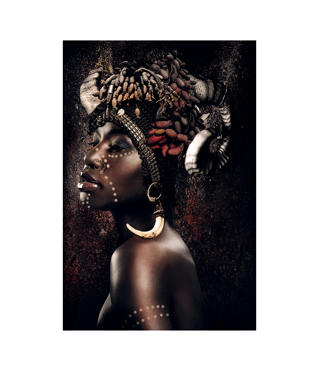 QUEEN OF AFRICA fototavla - 80x120, Aluminium