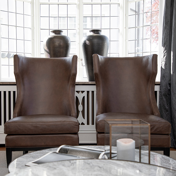 REED leather armchair - 5