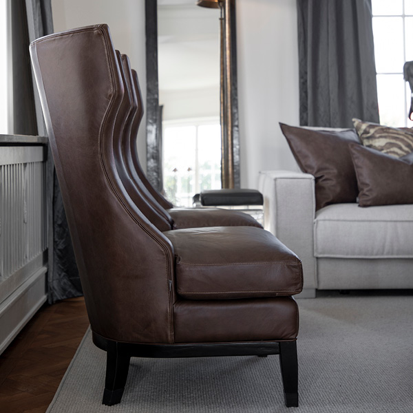REED leather armchair - 6