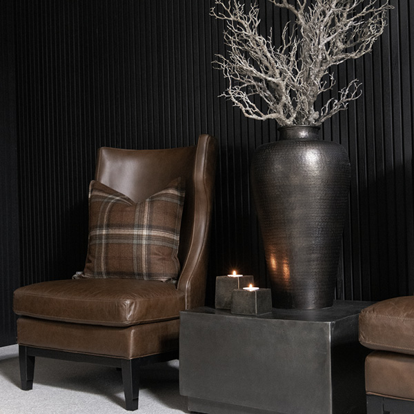 REED leather armchair - 4