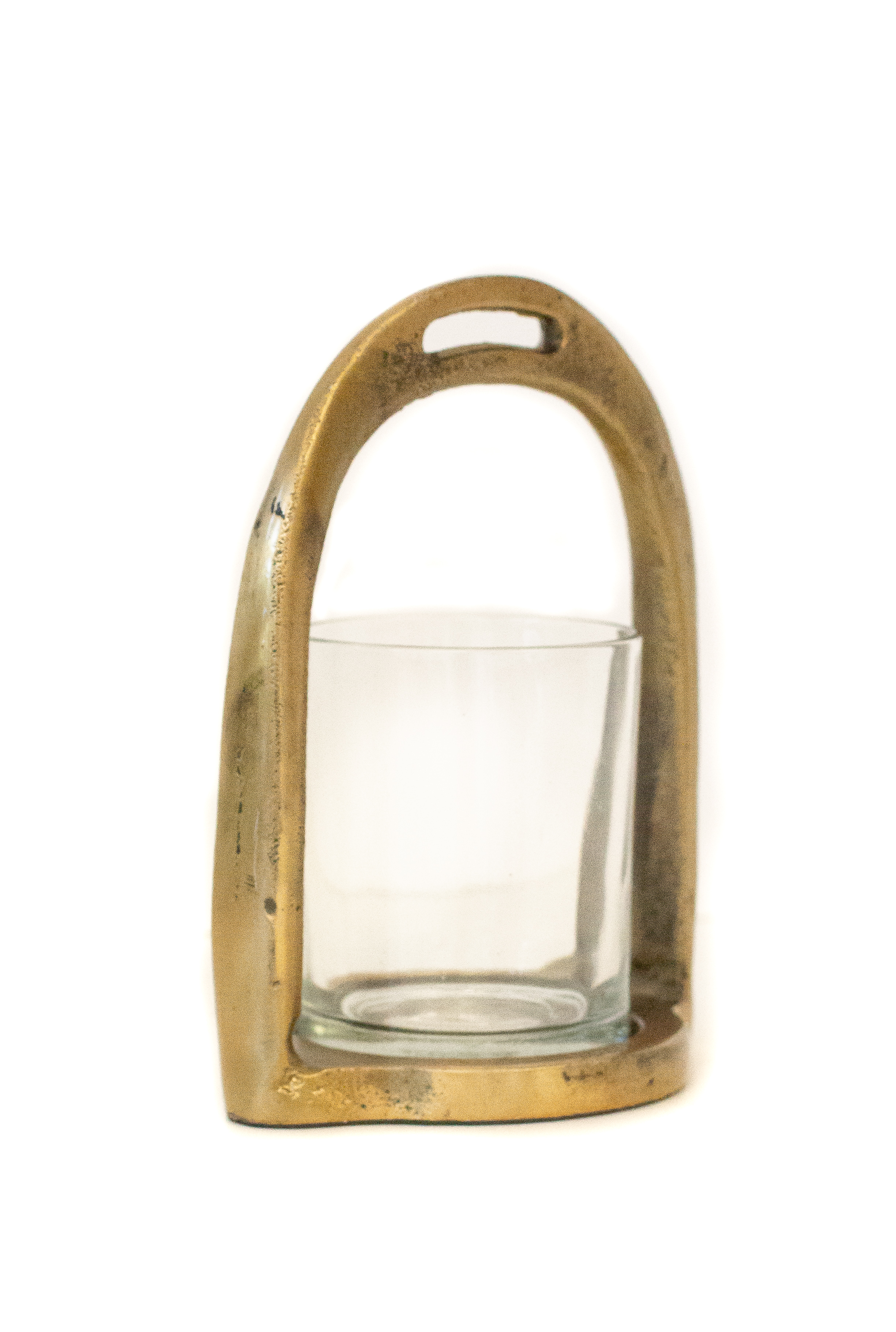 THG Candle Lantern Stirrup Gold - 2