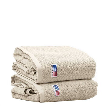 Shinnecock Towel Beige 50x70 2-pcs