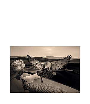 ARABIAN HUNT Photo painting - 150x100, Plexiglas