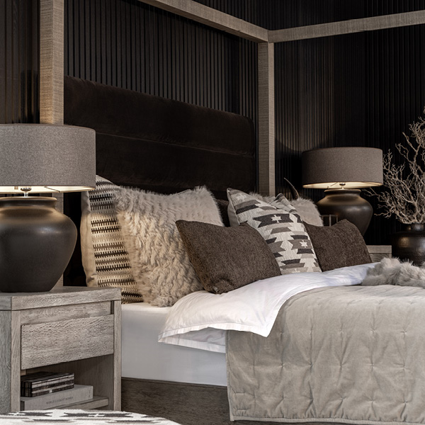 LISBON headboard in velvet - 2