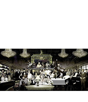 A WONDERFUL WORLD photo painting - 250x120