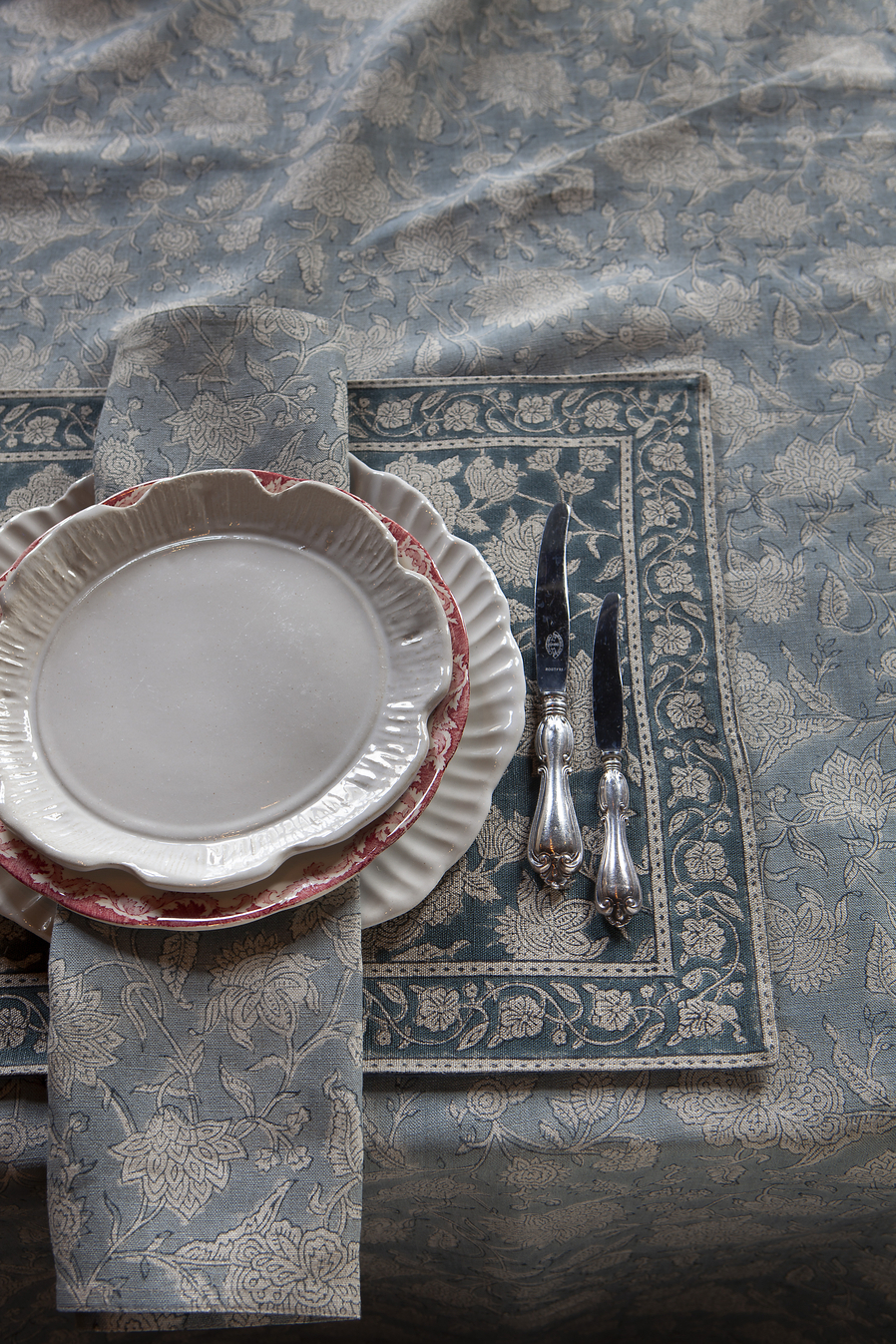 Chamois Linneduk Indian Rose Dusty Blue - 3