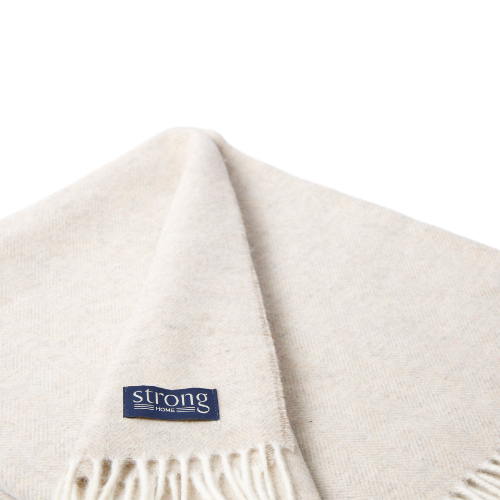Fine Herringbone Pläd - Seawood Melange - 2