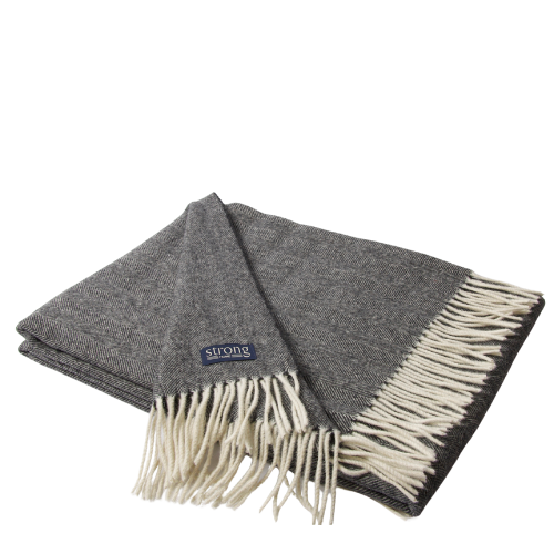 Fine Herringbone Pläd - Charcoal Melange - 2