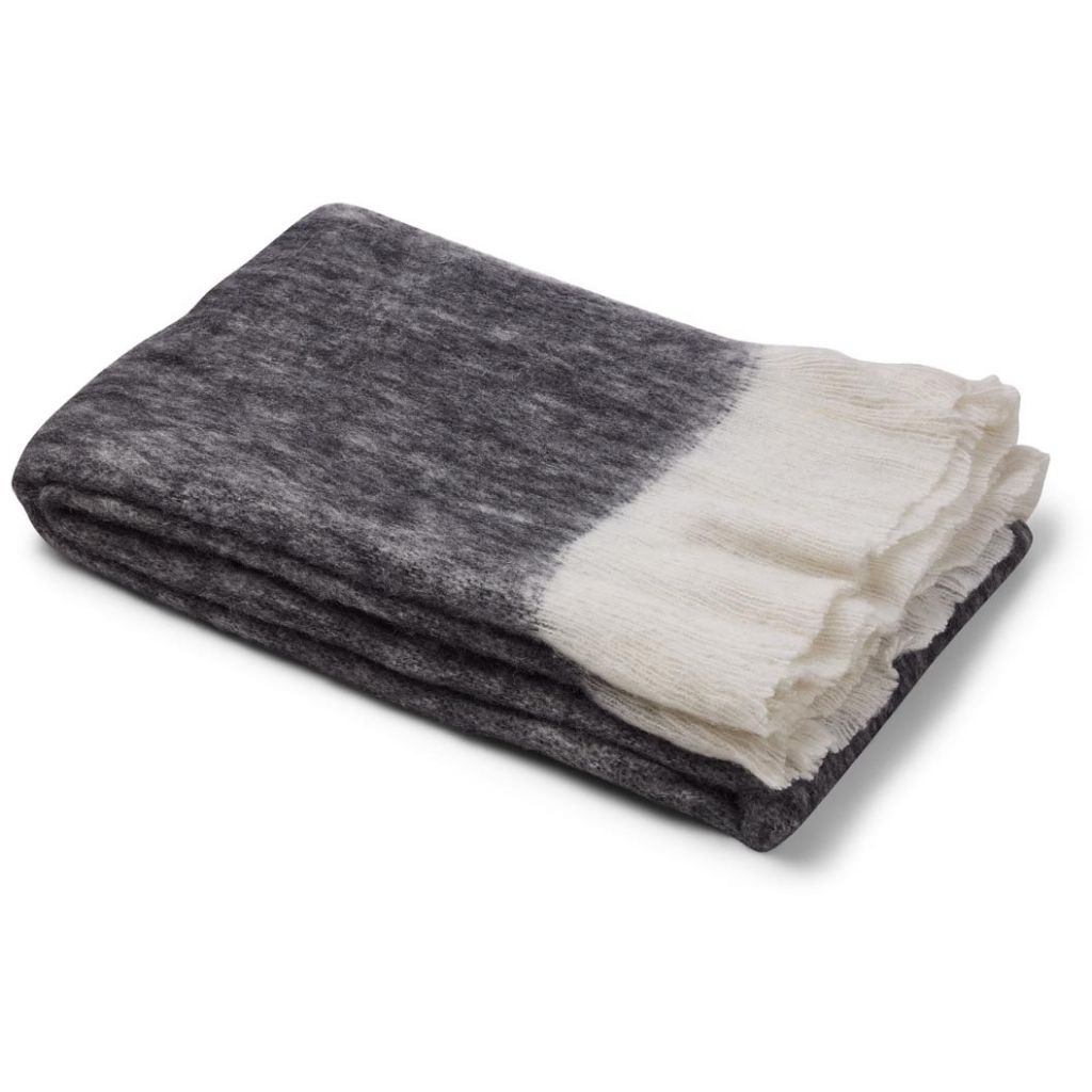 Throw of mohair mix - Black