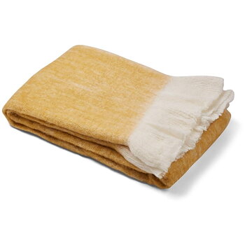 Throw of mohair mix - Mustard