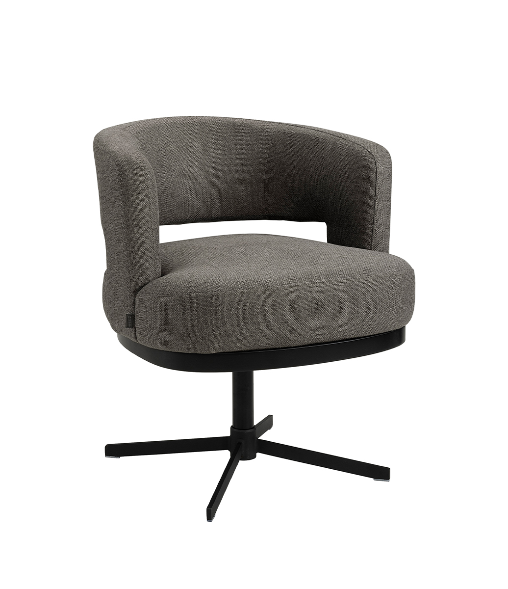 ATLANTA matstol med snurrfot