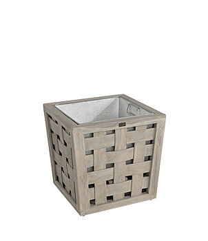 TEAK PLANT pot - Instant grey