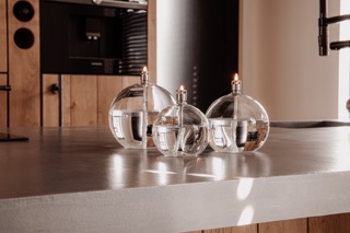 Oil Lamp Chrome - M - 3