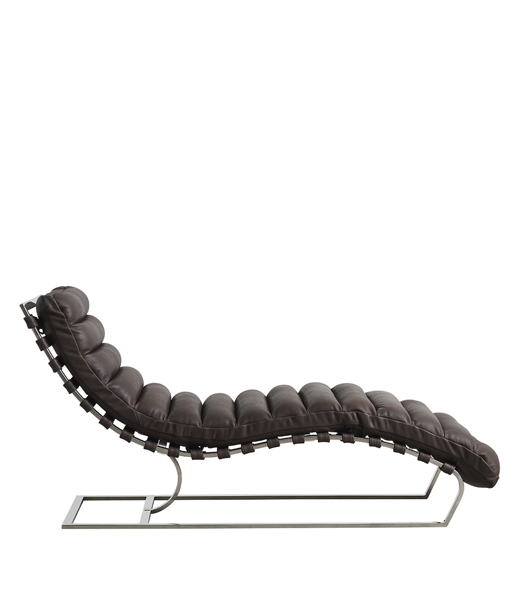 CLIFF leather chaise longue - 2