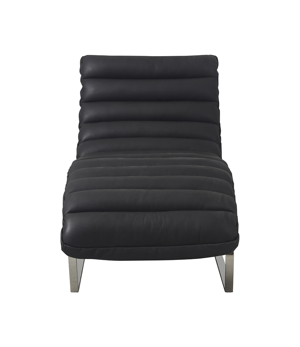 CLIFF leather chaise longue - 4