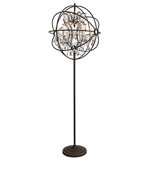 ROME CRYSTAL Floor lamp - Antique rust/crystal