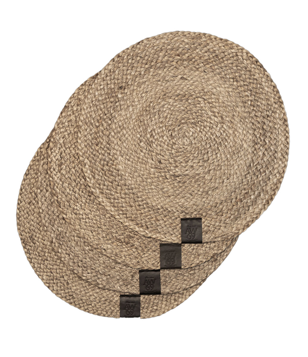 HEMP BRAIDED 4-pack Placemats - 2
