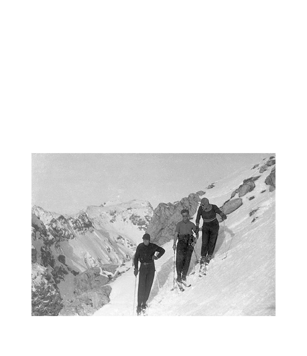 SKIING Fototavla - 150x100, Plexiglas