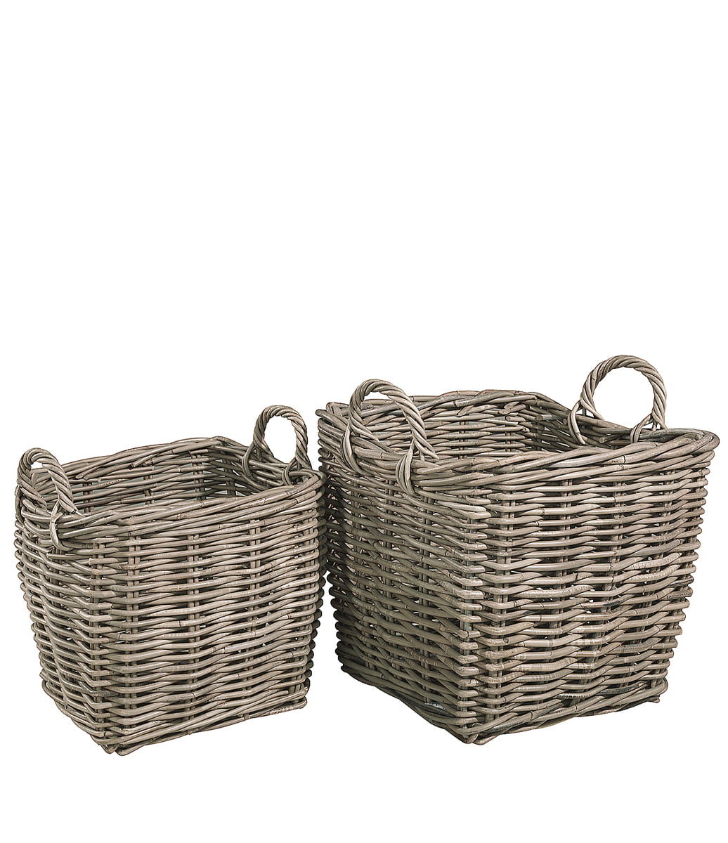 SQUARE BASKET LOW 2-pack korgar