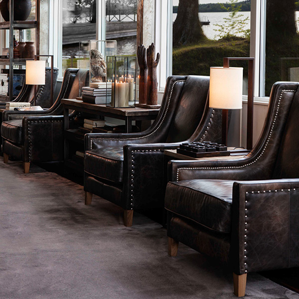 AW44 leather armchair - 2