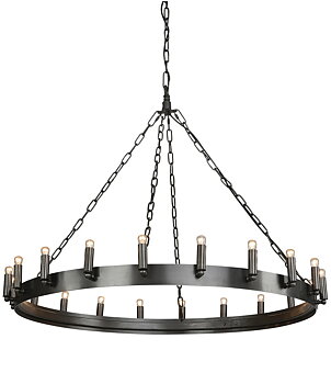 Ceiling light Round Crown Antique iron