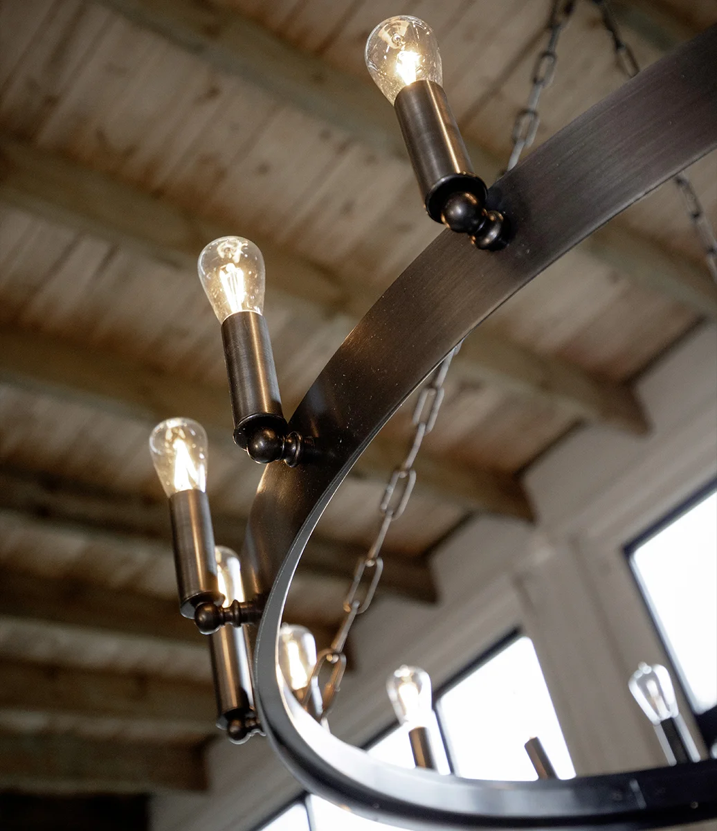 Ceiling light Round Crown Antique iron - 3