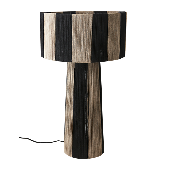 Jullan Bordslampa Svart/natur 16/31xh49cm