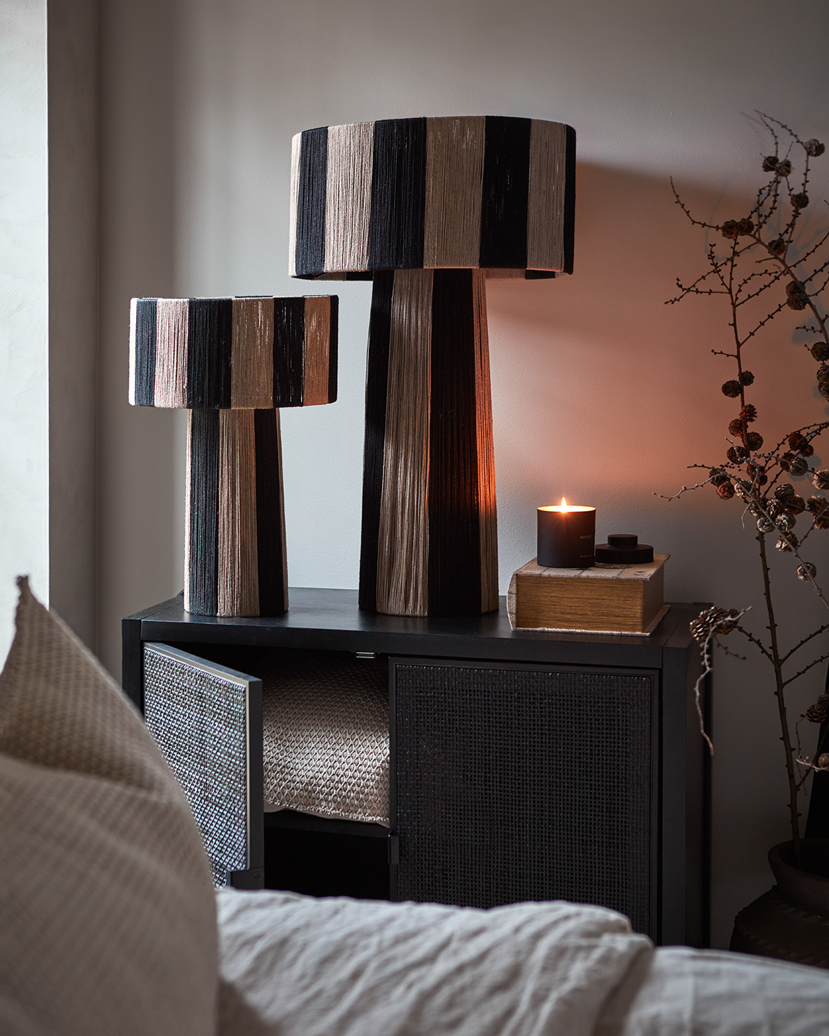 Jullan Bordslampa Svart/Natur - 3