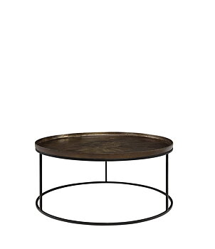 FABIO coffee table in brass
