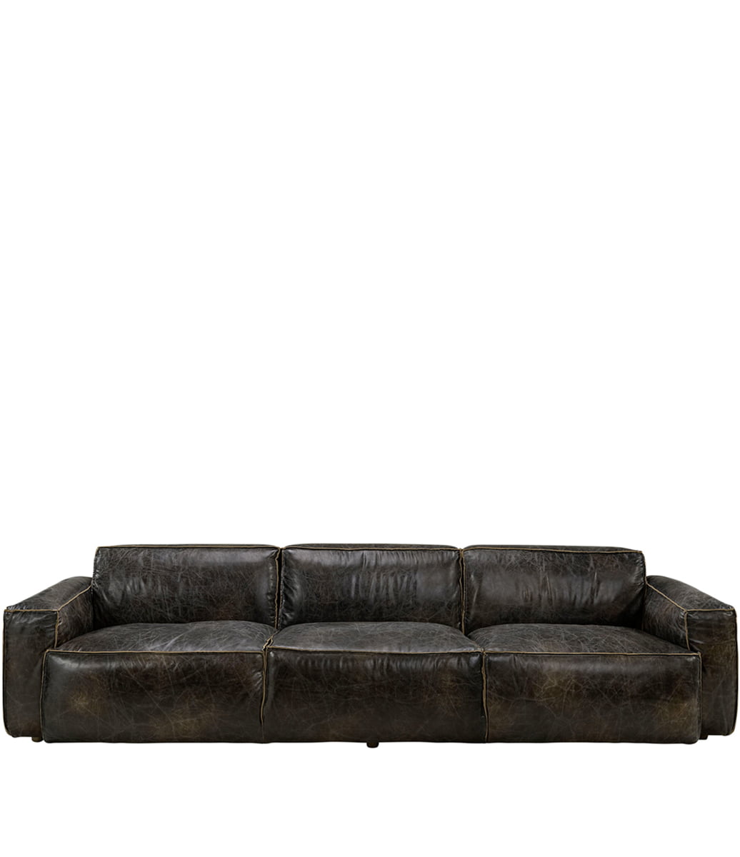 BUDDY 4-sits skinnsoffa