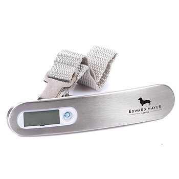 EDWARD HAYES Travel Scale Stanford white/bristle aluminum