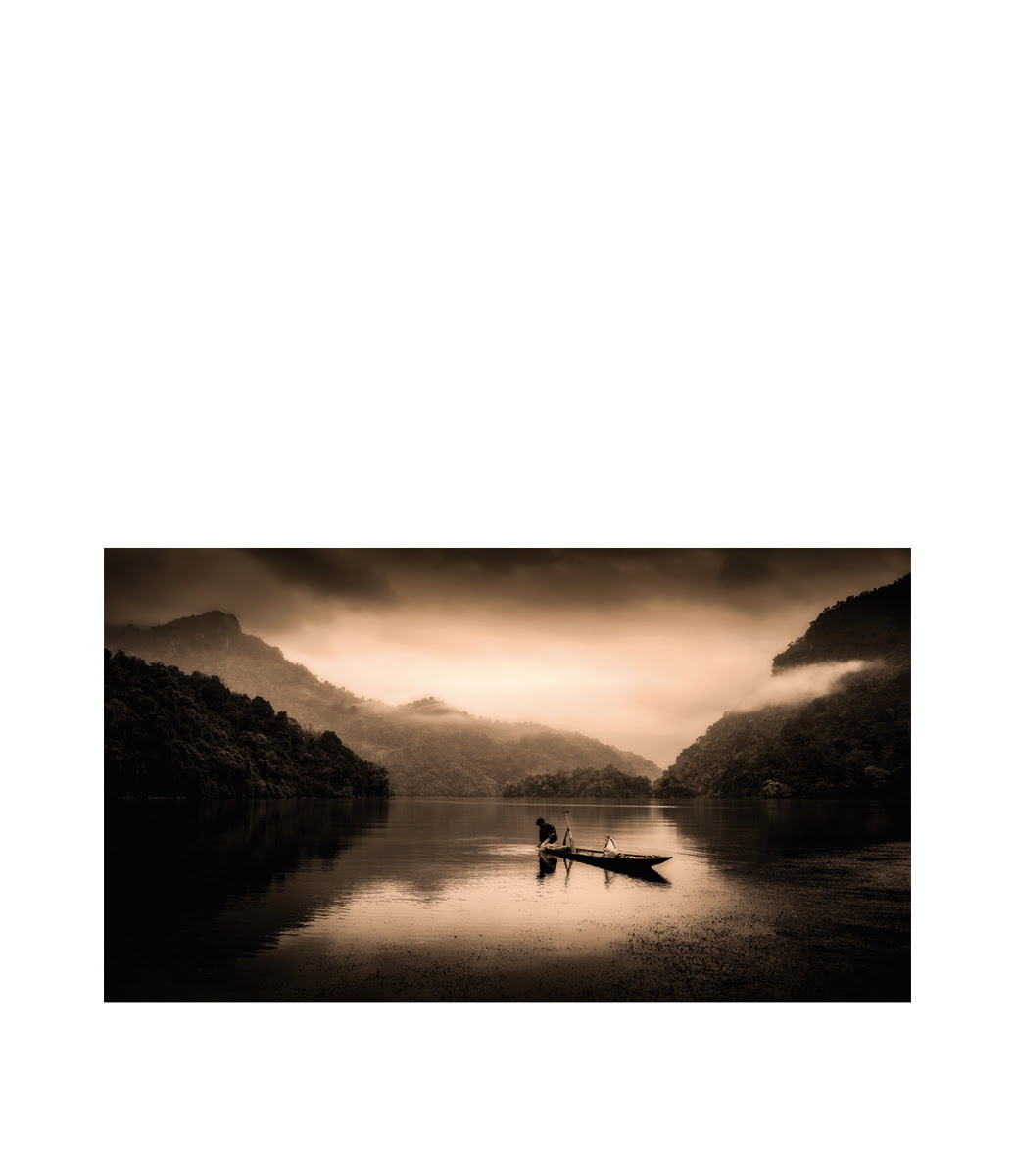 FISHERMAN fototavla - 150x100, Aluminium