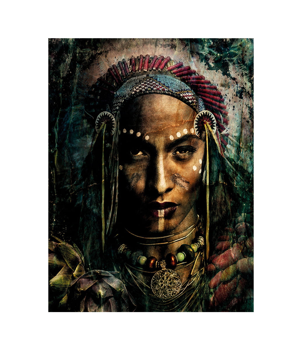 INDIAN PORTRAIT fototavla - 80x120, Aluminium