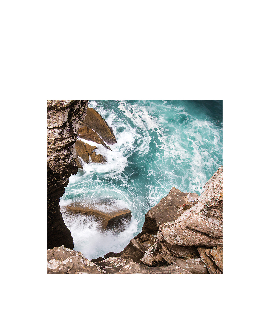 RAW NATURE PORTUGAL Fototavla - 100x100, Aluminium