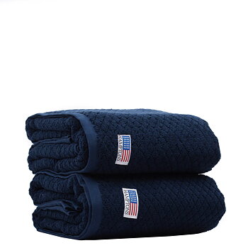 Towel Navy 2-pcs